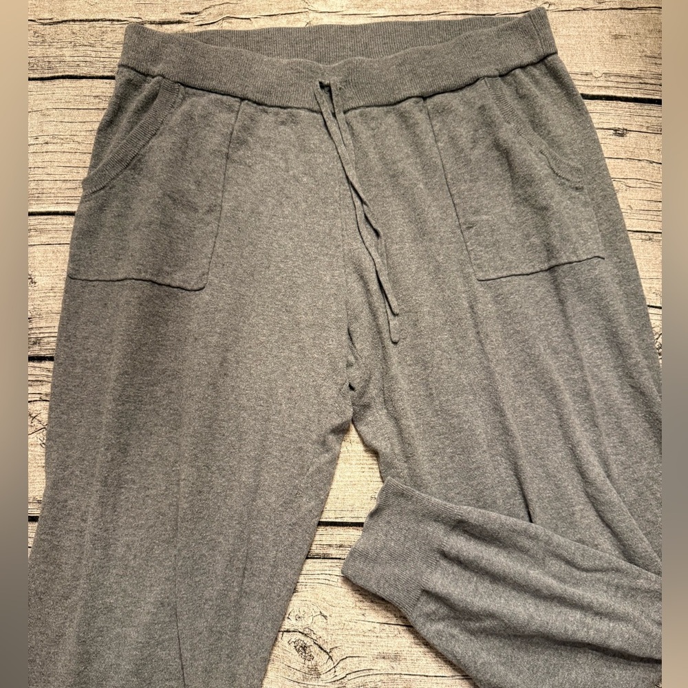 Cynthia Rowley Heather Gray Knit Drawstring Joggers